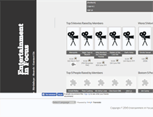 Tablet Screenshot of entertainmentinfocus.com